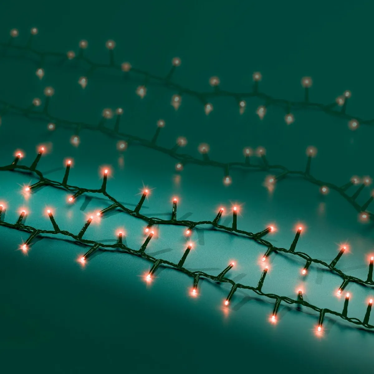 KAEMINGK Guirlande lumineuse 16 m 750 LED câble vert Luxe Rouge Rouge - câble vert Clearance