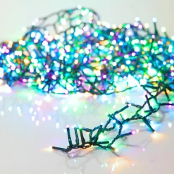 KAEMINGK Guirlande lumineuse 45 m 2000 LED câble vert Luxe Multicolore pastel Multicolore Pastel Câble Vert New