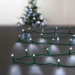 Feeric Lights & Christmas Guirlande lumineuse 30 m 300 LED câble vert Timer Blanc froid Blanc Froid - câble vert Sale