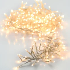 KOOPMAN Guirlande lumineuse 14,60 m 2016 LED câble transparent Boa Blanc chaud Blanc Chaud - câble transparent Sale
