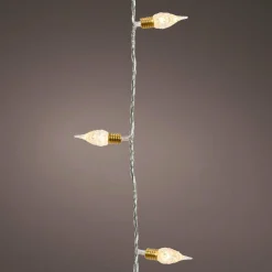 KAEMINGK Guirlande lumineuse 18 m 180 LED câble transparent Vintage Blanc chaud Blanc Chaud - câble transparent