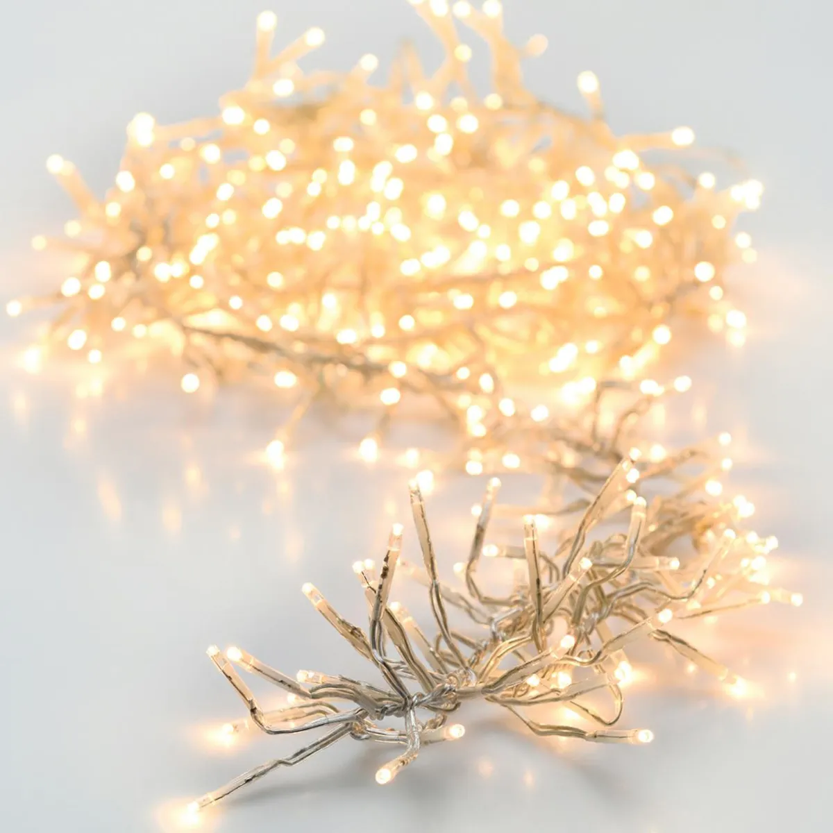 KOOPMAN Guirlande lumineuse 21,80 m 3000 LED câble transparent Boa Blanc chaud Blanc Chaud - câble transparent Hot