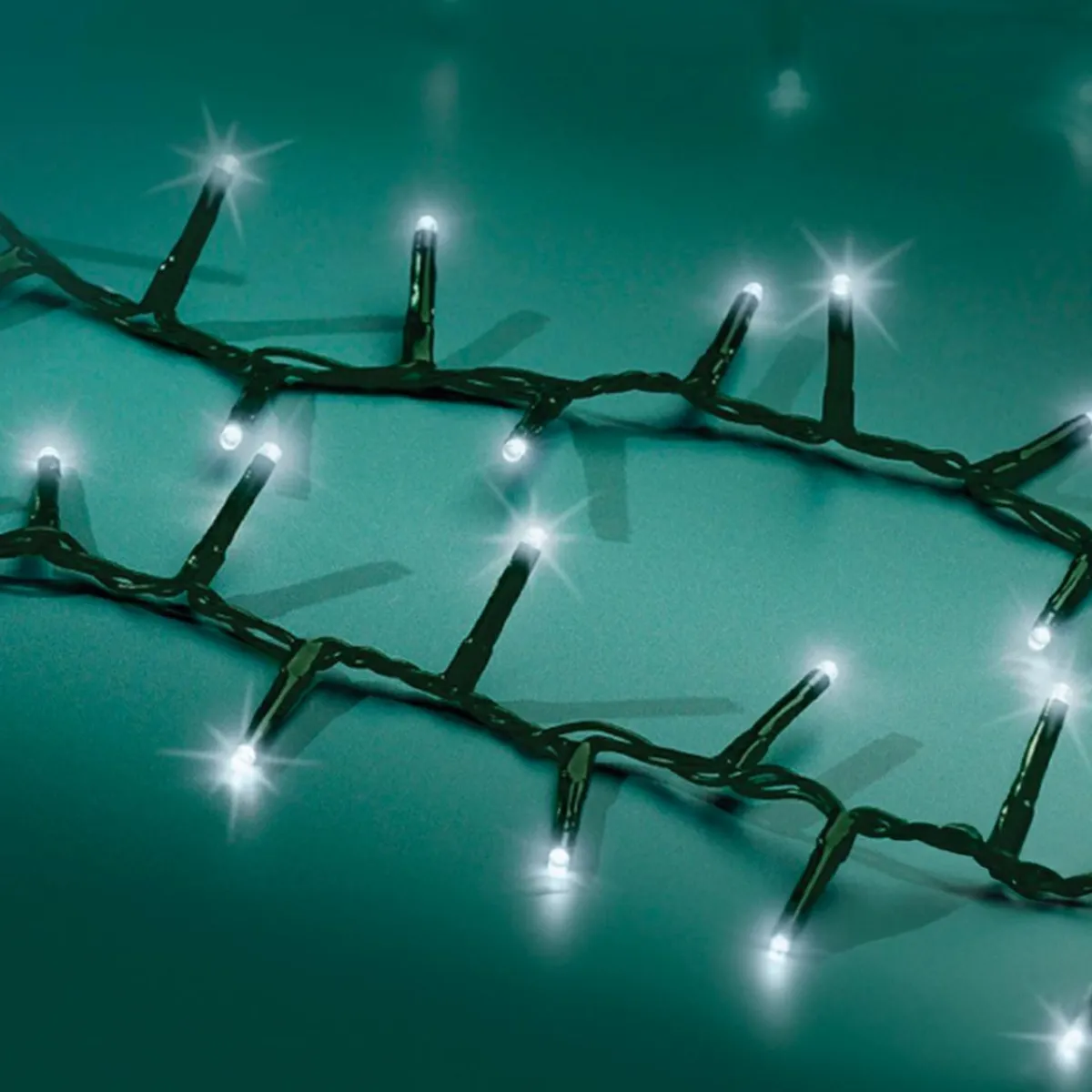 KAEMINGK Guirlande lumineuse 22,50 m 1000 LED câble vert Luxe Blanc froid Blanc Froid - câble vert Sale