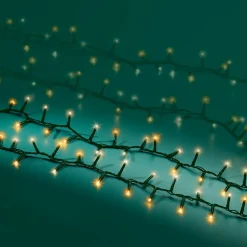 KAEMINGK Guirlande lumineuse 45 m 2000 LED câble vert Luxe Blanc chaud et chaud doré Bicolore Blanc chaud / Chaud doré - câble vert Outlet