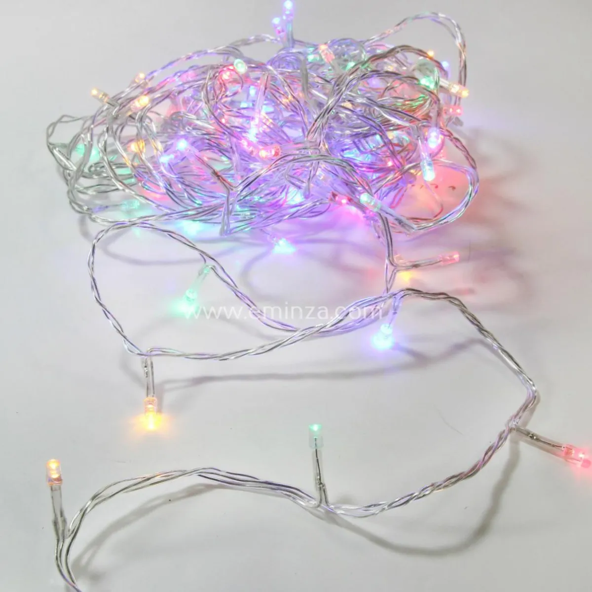 Feeric Lights & Christmas Guirlande lumineuse 30 m 300 LED câble transparent Timer Multicolore Multicolore - câble transparent Clearance