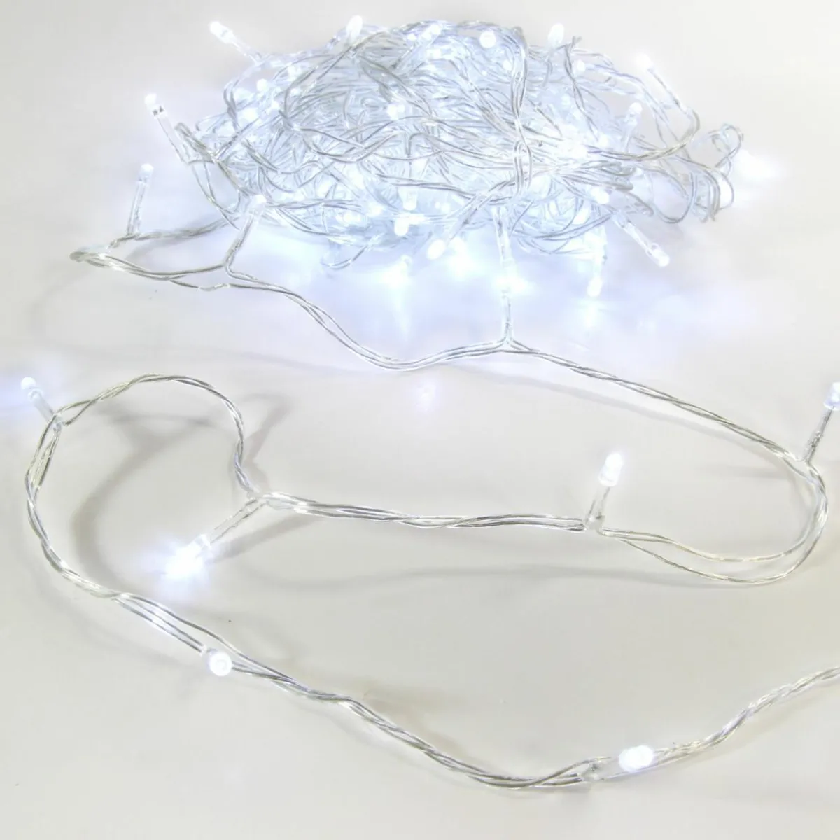 Feeric Lights & Christmas Guirlande lumineuse 50 m 500 LED câble transparent Timer Blanc froid Blanc Froid - câble transparent Sale
