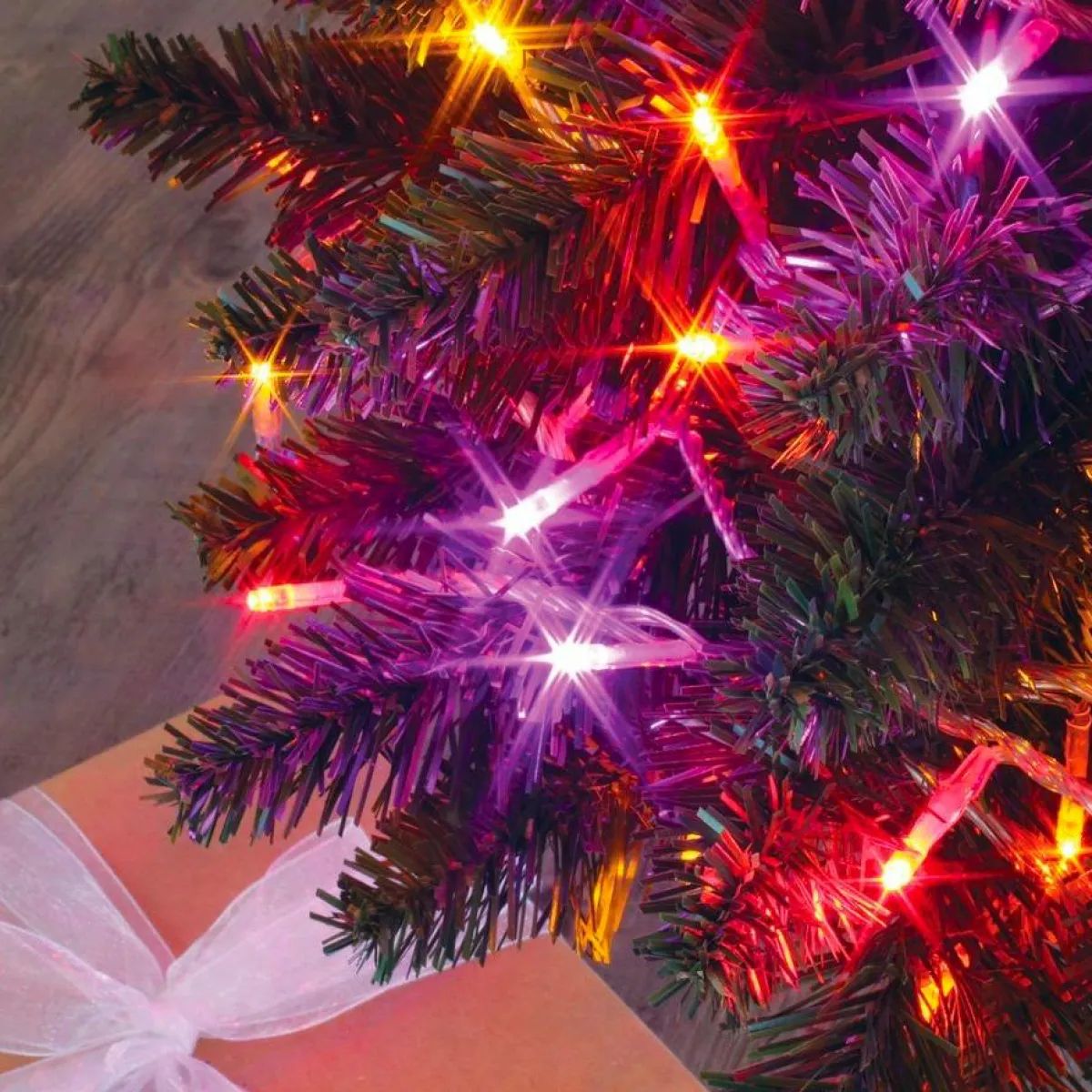 BLACHERE Guirlande lumineuse 8 m 128 LED câble transparent Multicouleur Multicolore Sale
