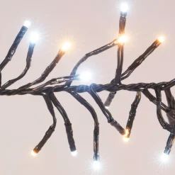 KOOPMAN Guirlande lumineuse 11 m 1512 LED câble noir Boa Bicolore blanc chaud et froid Bicolore Blanc chaud / Froid - câble noir Best