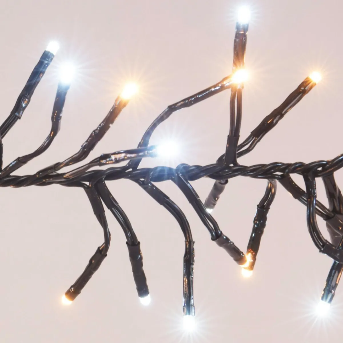 KOOPMAN Guirlande lumineuse 11 m 1512 LED câble noir Boa Bicolore blanc chaud et froid Bicolore Blanc chaud / Froid - câble noir Best