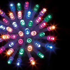 Feeric Lights & Christmas Guirlande lumineuse 10 m 100 LED câble transparent Timer Multicolore Multicolore - câble transparent