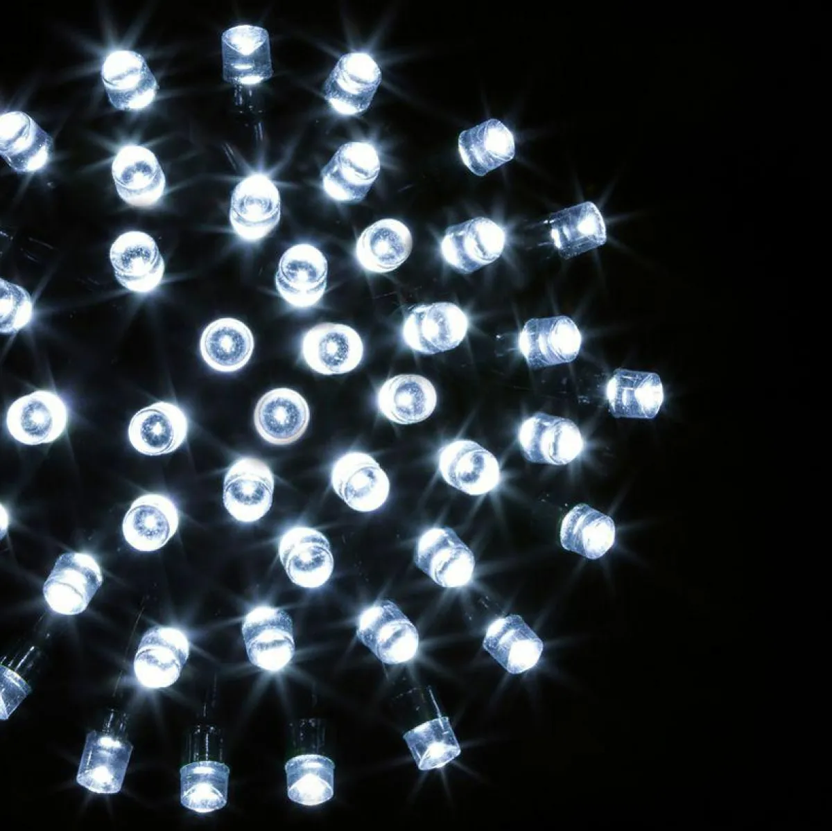 Feeric Lights & Christmas Guirlande lumineuse 10 m 100 LED câble vert Timer Blanc froid Blanc Froid - câble vert