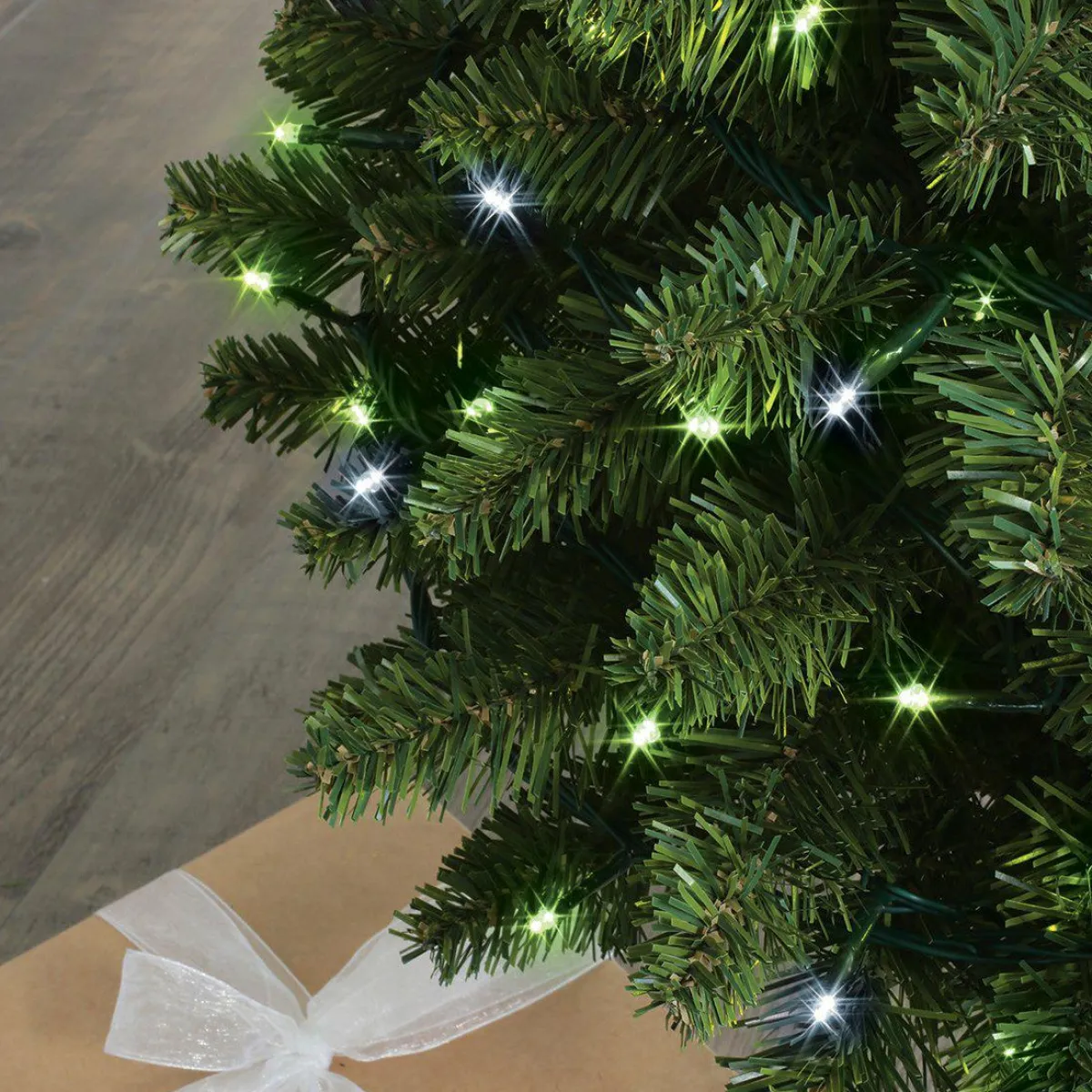 BLACHERE Guirlande lumineuse 8 m 128 LED câble transparent Flashing light Bicolore Vert et blanc froid Multicolore Hot