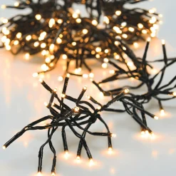 KOOPMAN Guirlande lumineuse 5,60 m 768 LED câble noir Boa Blanc chaud Blanc Chaud - câble noir Hot