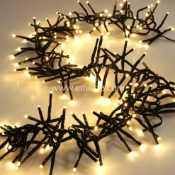KOOPMAN Guirlande lumineuse 5,60 m 768 LED câble noir Boa Blanc chaud Blanc Chaud - câble noir Hot