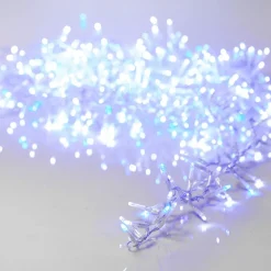 KAEMINGK Guirlande lumineuse 22,5 m 1000 LED câble transparent Luxe Bicolore Blanc et bleu Bicolore Bleu / Blanc froid - câble transparent Sale