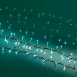 KAEMINGK Guirlande lumineuse 22,5 m 1000 LED câble transparent Luxe Bicolore Blanc et bleu Bicolore Bleu / Blanc froid - câble transparent Sale