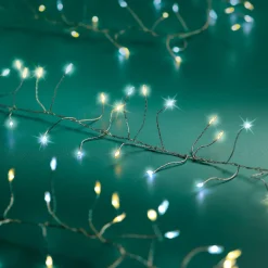KAEMINGK Guirlande lumineuse 12 m 960 Micro LED câble argent Luxe bicolore Blanc chaud et froid Bicolore Blanc chaud / Froid - câble argent