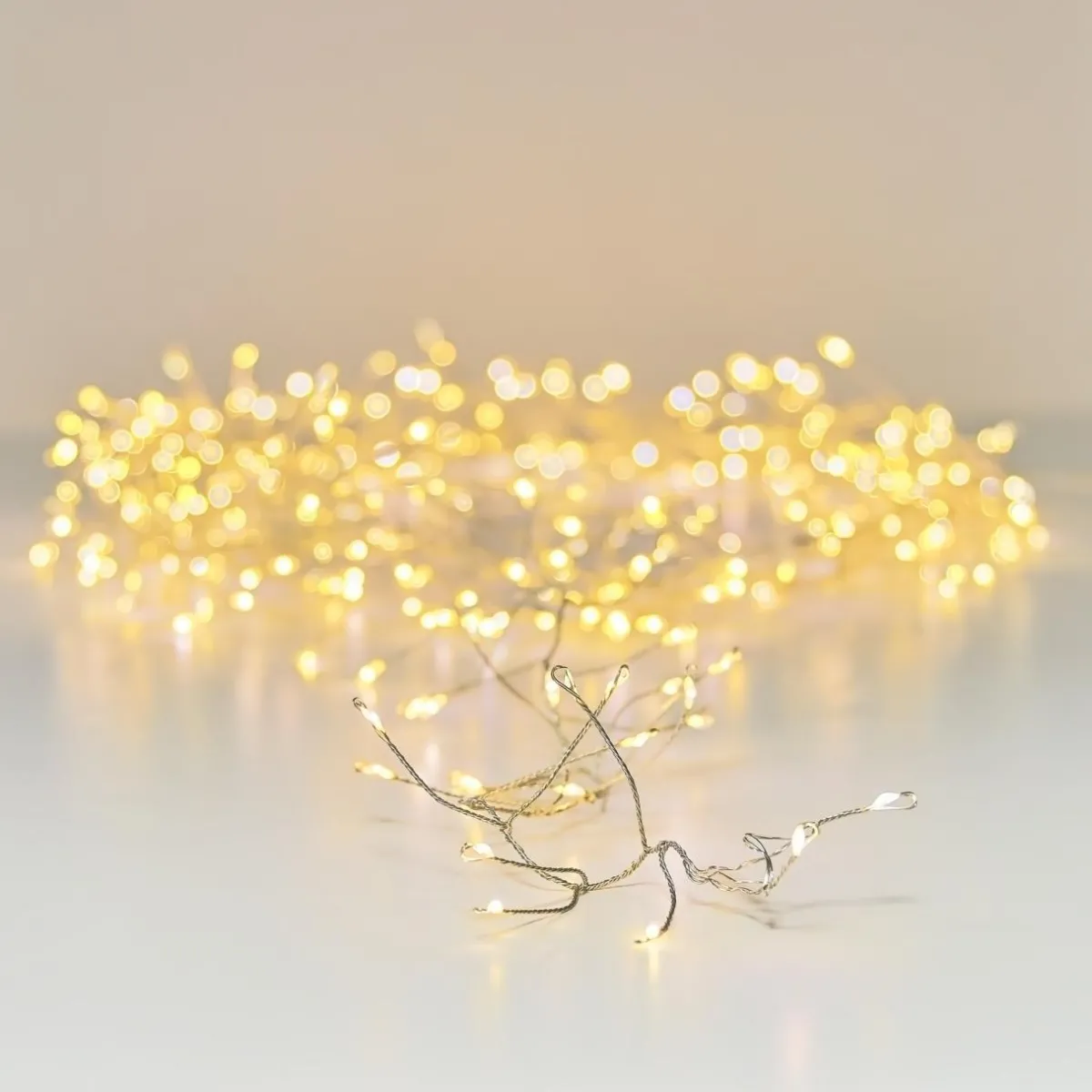 KAEMINGK Guirlande lumineuse 6 m 480 Micro LED câble argent Luxe Blanc chaud Blanc Chaud - câble argent New