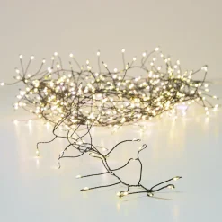KAEMINGK Guirlande lumineuse 12 m 960 Micro LED câble noir Luxe Blanc chaud Blanc Chaud - câble noir New