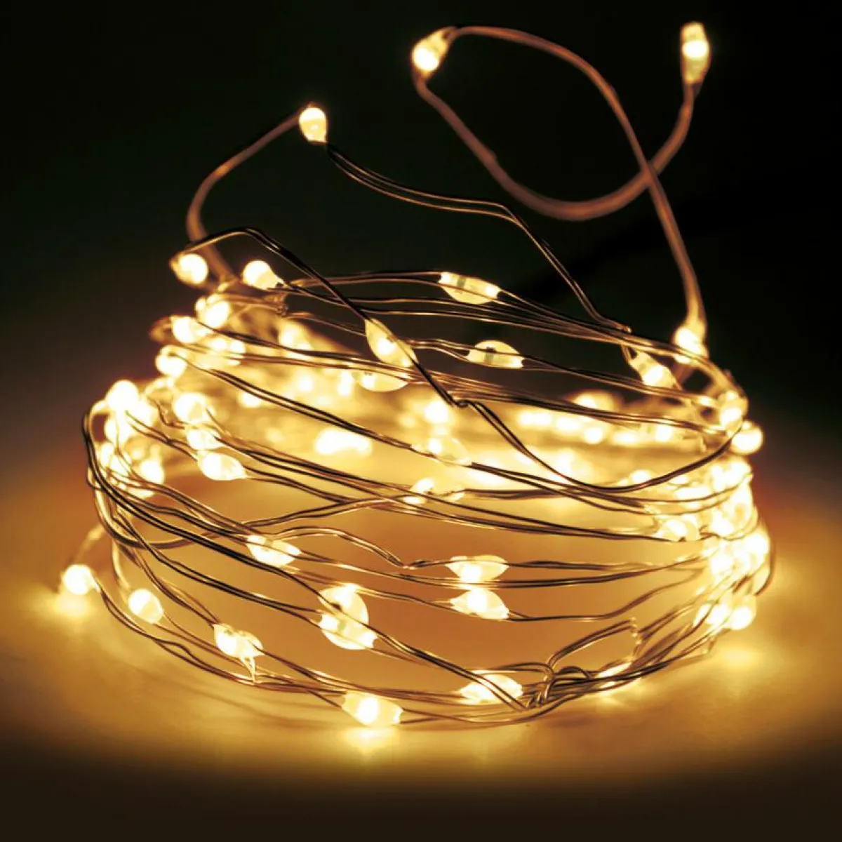KOOPMAN Guirlande lumineuse 32 m 320 Micro LED Fil d'argent Blanc chaud Outlet