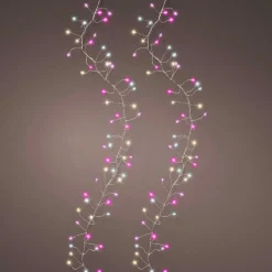KAEMINGK Guirlande lumineuse 6 m 480 Micro LED câble argent Luxe Tricolore Rose, blanc chaud et froid Tricolore Rose Blanc chaud / froid - câble argent Online
