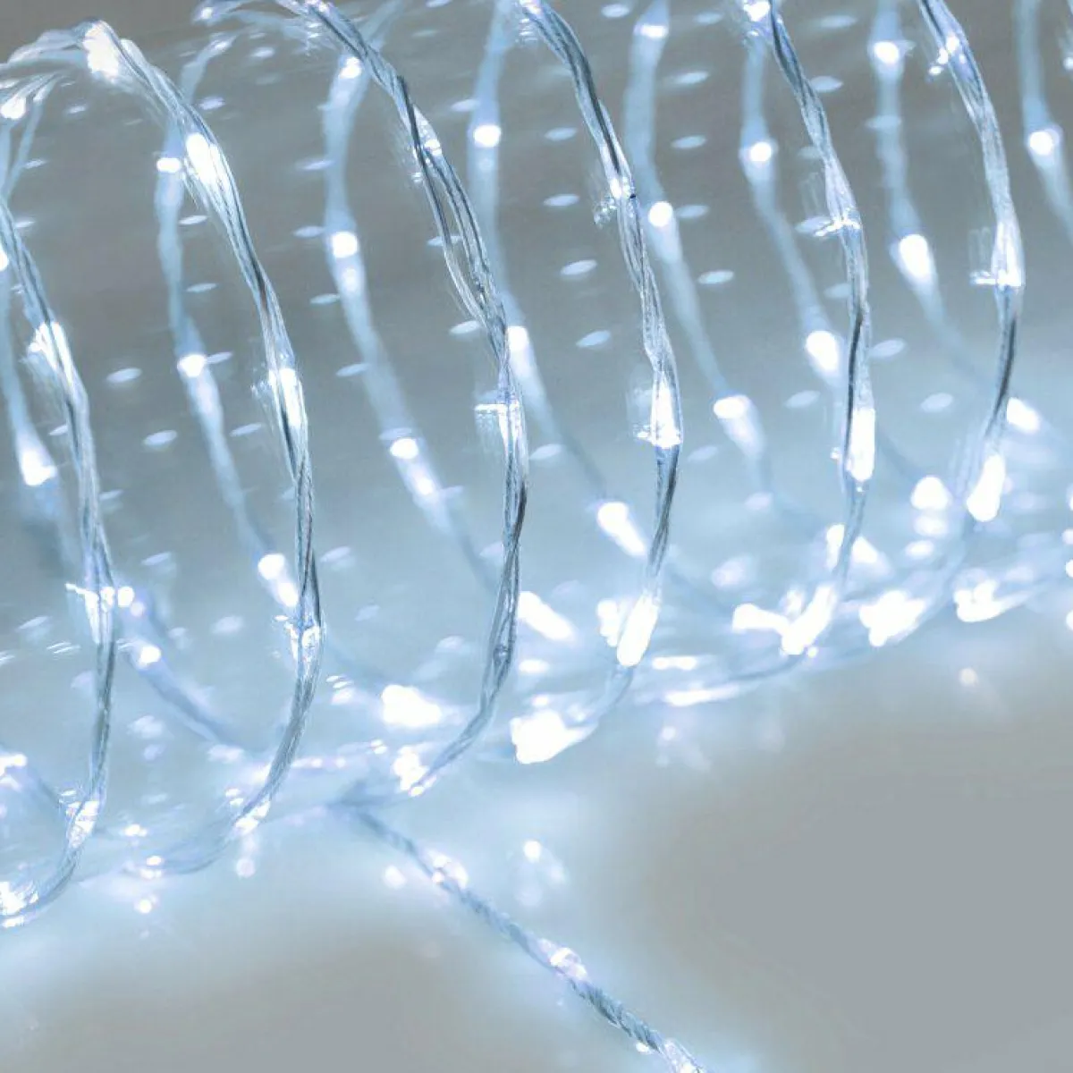 KOOPMAN Guirlande lumineuse 36 m 1200 Micro LED câble transparent Extra Blanc froid Clearance