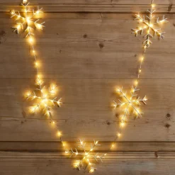 KAEMINGK Guirlande lumineuse 2,25 m 160 micro LED Cristaux de neige Blanc chaud Hot