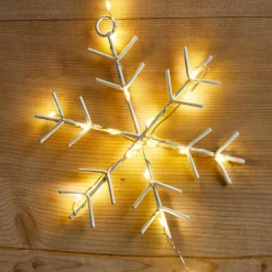 KAEMINGK Guirlande lumineuse 2,25 m 160 micro LED Cristaux de neige Blanc chaud Hot