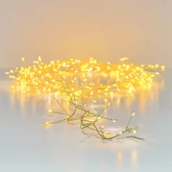 KAEMINGK Guirlande lumineuse 6 m 480 Micro LED câble or Luxe bicolore Blanc chaud et froid Bicolore Blanc chaud / Blanc froid - Câble Or Clearance