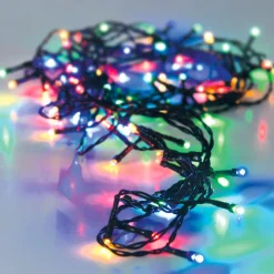 KOOPMAN Guirlande lumineuse à piles 3,5 m 48 LED câble noir Luxe Multicolore Multicolore - câble noir Sale