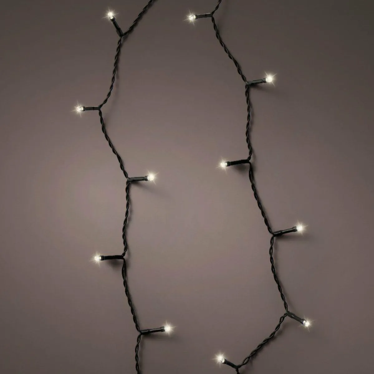 KAEMINGK Guirlande lumineuse à piles 3,50 m 48 LED câble noir Durawise Blanc chaud Blanc Chaud - câble noir Best