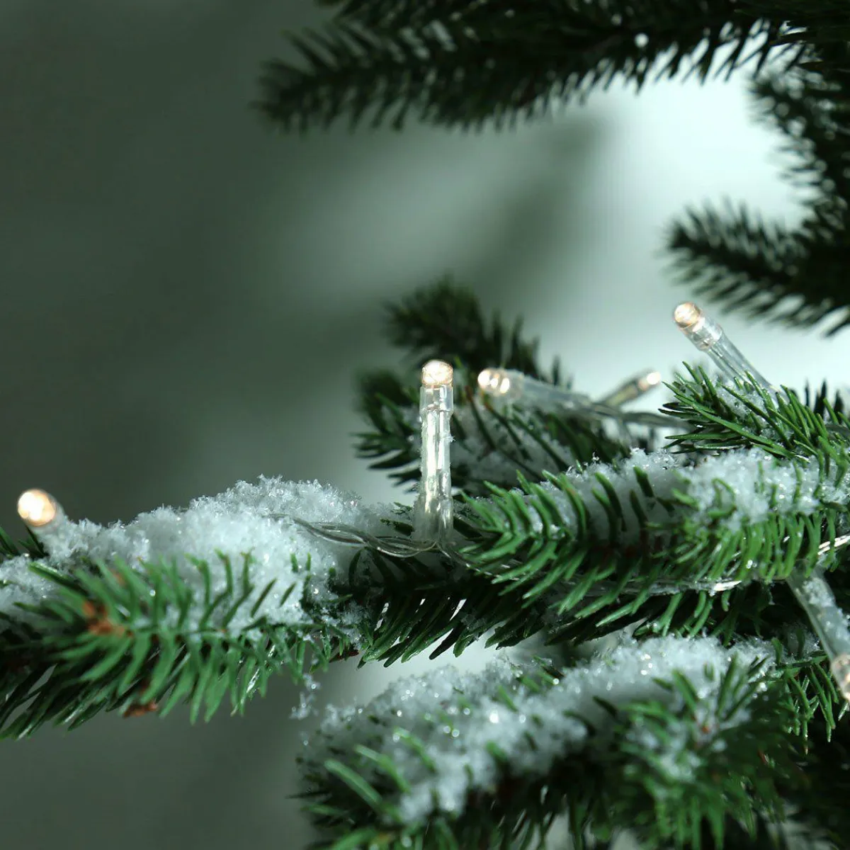 KAEMINGK Guirlande lumineuse à piles 7,10 m 96 LED câble transparent Durawise Blanc chaud Blanc Chaud - câble transparent Online