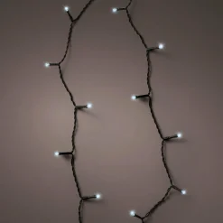 KAEMINGK Guirlande lumineuse à piles 3,50 m 48 LED câble noir Durawise Blanc froid Blanc Froid - câble noir