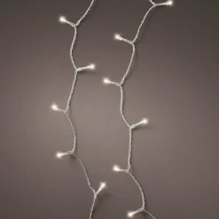 KAEMINGK Guirlande lumineuse à piles 7,10 m 96 LED câble transparent Durawise Blanc chaud Blanc Chaud - câble transparent New