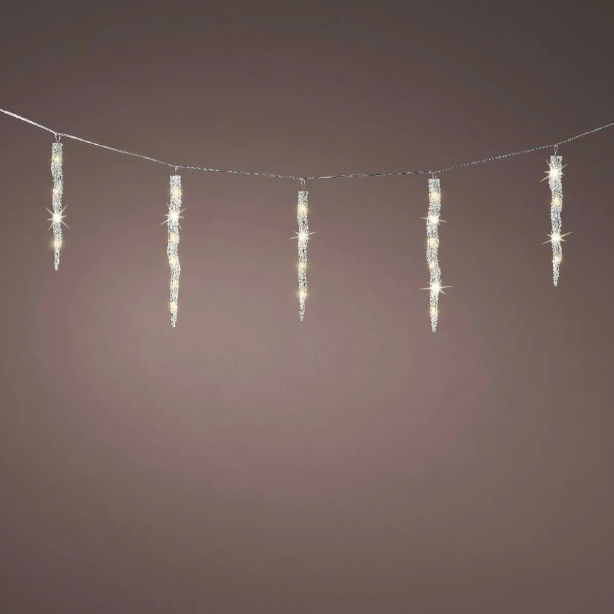 KAEMINGK Guirlande lumineuse connectable 3,60 m 60 LED Glaçons effet Flash Blanc chaud