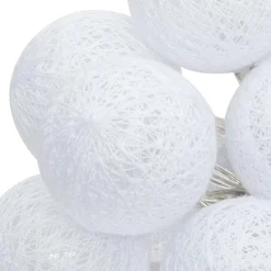 ATMOSPHERA Guirlande lumineuse déco 16 boules 2,4 m Maribel he Blanc Discount