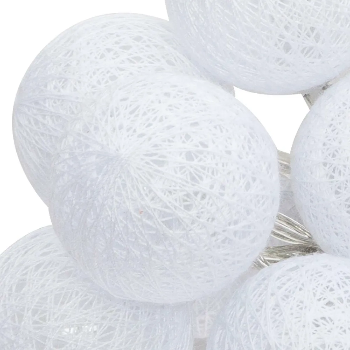 ATMOSPHERA Guirlande lumineuse déco 16 boules 2,4 m Maribel he Blanc Discount