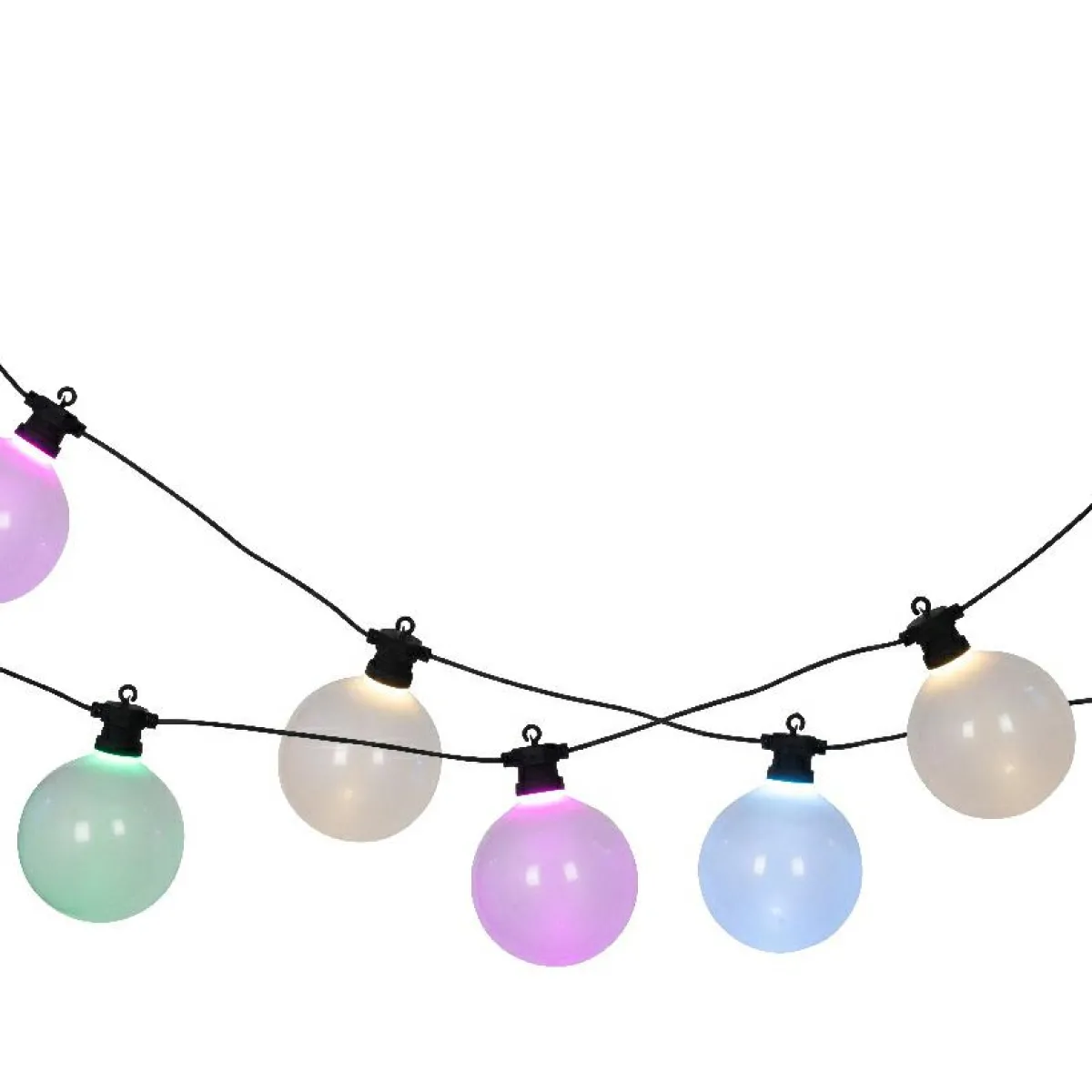 KAEMINGK Guirlande lumineuse de jardin connectable 10 LED (4,5 m) Garden fiesta Multicolore Clearance