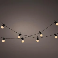 KAEMINGK Guirlande lumineuse de jardin solaire 10 LED (4,5 m) Guinguette estivale Blanc chaud Outlet