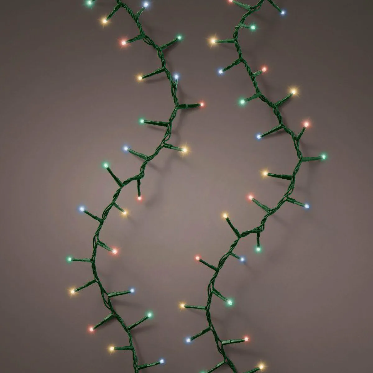 KAEMINGK Guirlande lumineuse raccordable 11 m 500 LED câble vert Compact Multicolore Hot