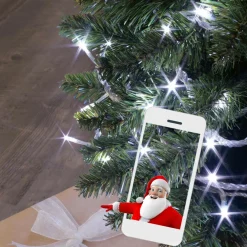 BLACHERE Guirlande lumineuse réalité augmentée 12 m 200 LED câble transparent Blanc froid Sale