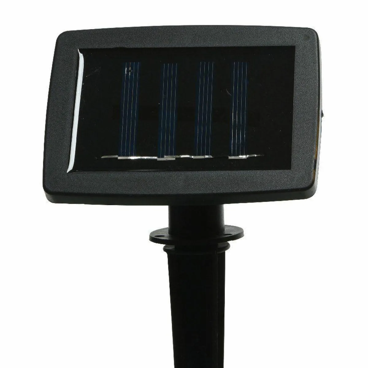 #N/A Guirlande lumineuse solaire en métal 3,5 m 8 LED Indus Blanc chaud Noir