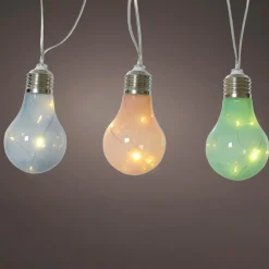 KAEMINGK Guirlande lumineuse solaire 50 LED (4,5 m) Guinguette clignotante Multicolore soft Multicolore Pastel Hot