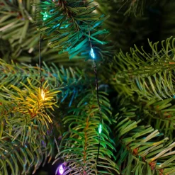 KAEMINGK Guirlande rideau pour sapin H1,80 m 408 Micro LED câble vert Multicolore pastel Multicolore Pastel Câble Vert Discount