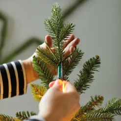 KAEMINGK Guirlande rideau pour sapin H1,80 m 408 Micro LED câble argent Blanc chaud Blanc Chaud - câble argent Sale
