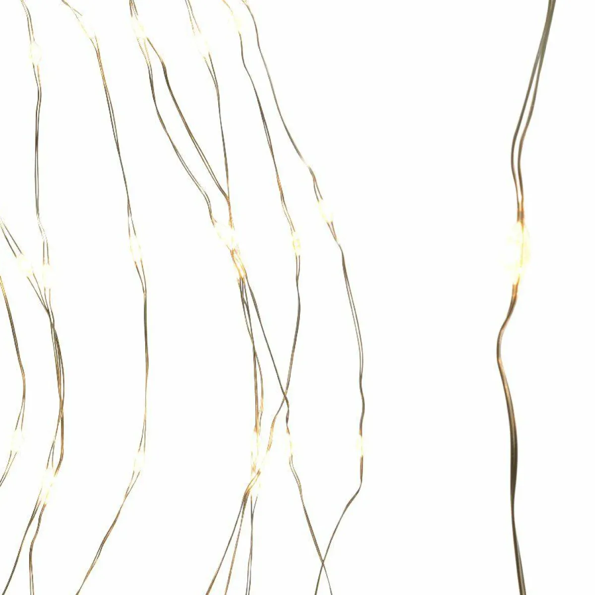 KAEMINGK Guirlande rideau pour sapin H1,80 m 408 Micro LED câble argent Blanc chaud Blanc Chaud - câble argent Sale