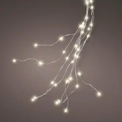 KAEMINGK Guirlande rideau pour sapin H2,10 m 672 Micro LED câble argent Blanc chaud Blanc Chaud - câble argent Best