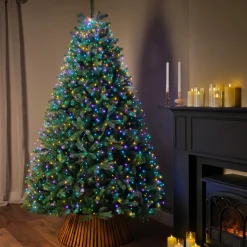 KAEMINGK Guirlande rideau pour sapin H2,10m 672 Micro LED câble vert Multicolore pastel Multicolore Pastel Câble Vert Online