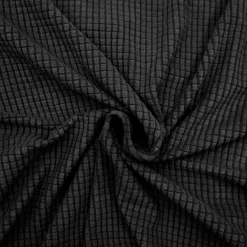 douceur d'intu017drieur Housse de canapé extensible effet gaufré (225 x 245 cm) Sacha Noir Discount