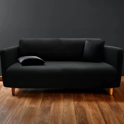 douceur d'intu017drieur Housse de canapé extensible (225 x 245 cm) Mila Noir Outlet